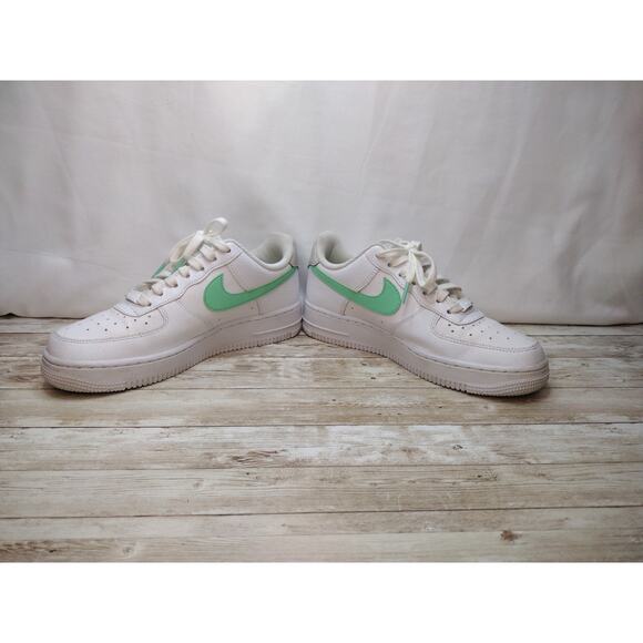 Nike Air Force 1 One WHITE GREEN GLOW 315115-164 Size 7.5 - Picture 8 of 12